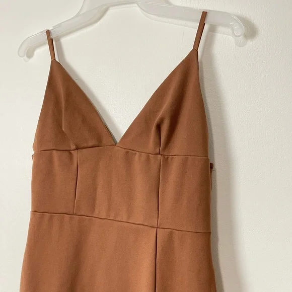 Fashion Nova Pencil Slit Body cone Midi Dress Browen Size L - Picture 3 of 12